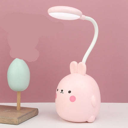Söt kanin skrivbordslampa med LED-ljus