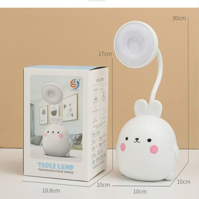 Söt kanin skrivbordslampa med LED-ljus