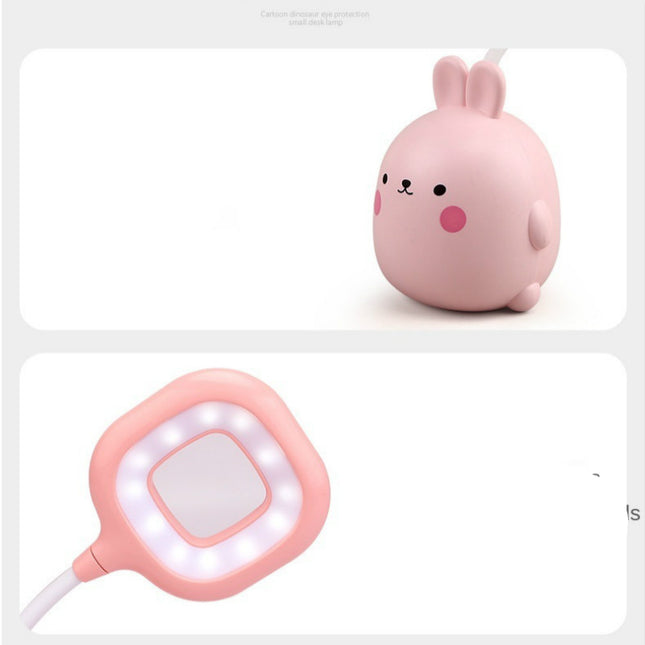 Söt kanin skrivbordslampa med LED-ljus