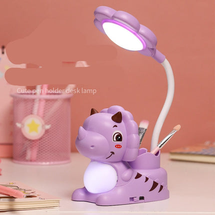 Dinosaurie skrivbordslampa LED för barn