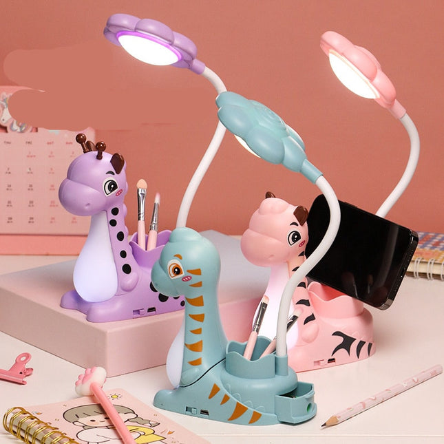 Dinosaurie skrivbordslampa LED för barn