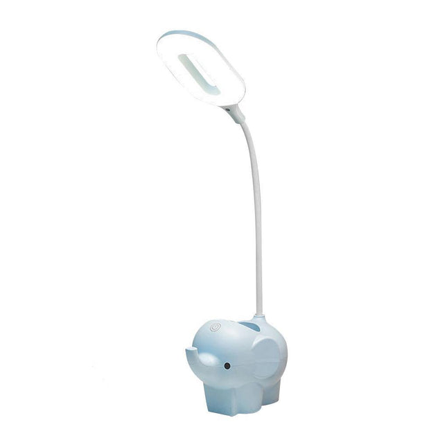 Bordslampa elefant med LED och pennhållare