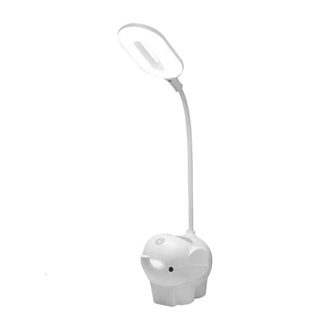 Bordslampa elefant med LED och pennhållare