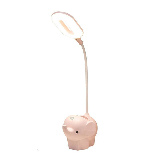 Bordslampa elefant med LED och pennhållare