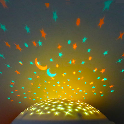 Gosedjur stjärna med projektor och musik