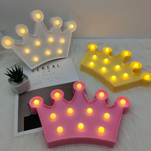Krona LED-lampa för festdekoration