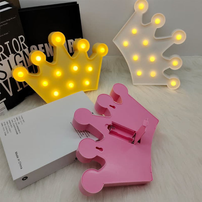 Krona LED-lampa för festdekoration