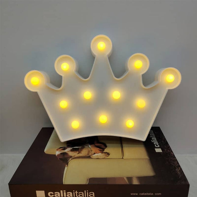 Krona LED-lampa för festdekoration