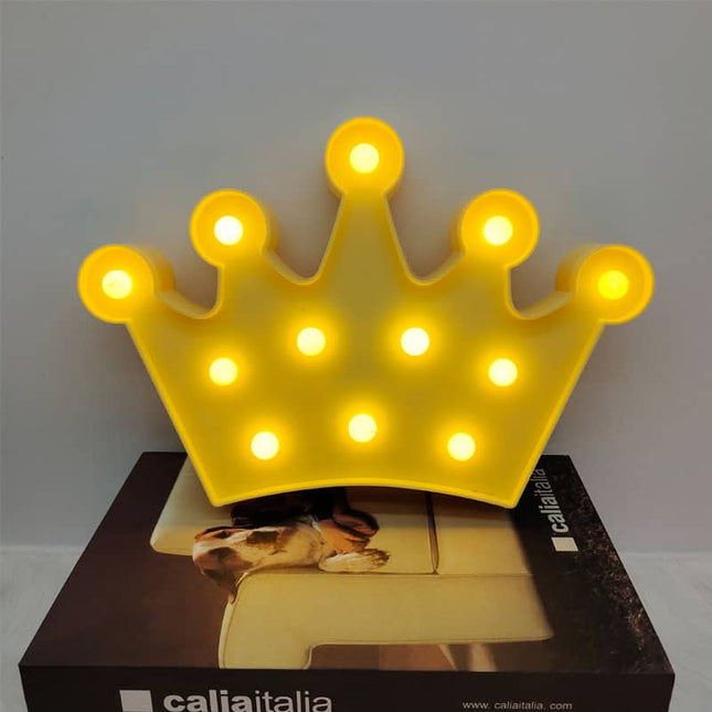 Krona LED-lampa för festdekoration
