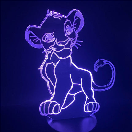 Simba Lejonkungen 3D LED nattlampa