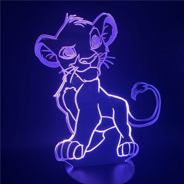 Simba Lejonkungen 3D LED nattlampa