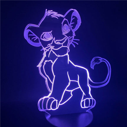 Simba Lejonkungen 3D LED nattlampa