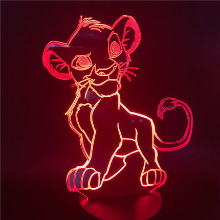 Simba Lejonkungen 3D LED nattlampa