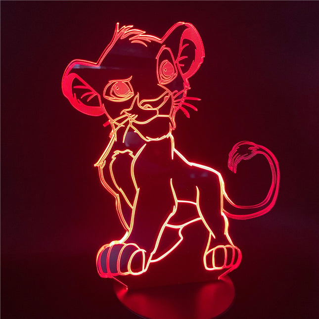 Simba Lejonkungen 3D LED nattlampa