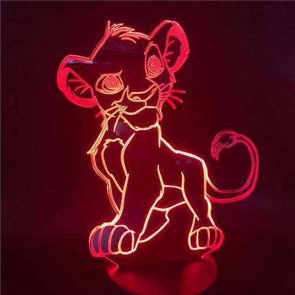Simba Lejonkungen 3D LED nattlampa
