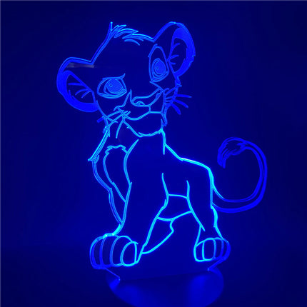 Simba Lejonkungen 3D LED nattlampa