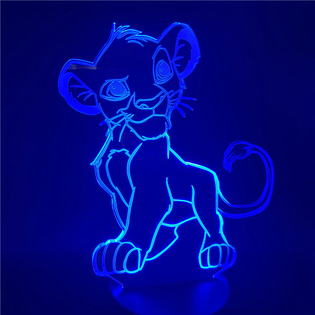 Simba Lejonkungen 3D LED nattlampa