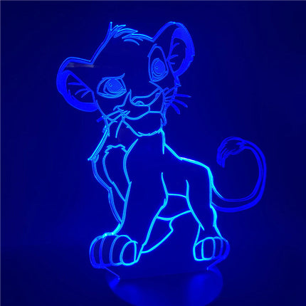 Simba Lejonkungen 3D LED nattlampa