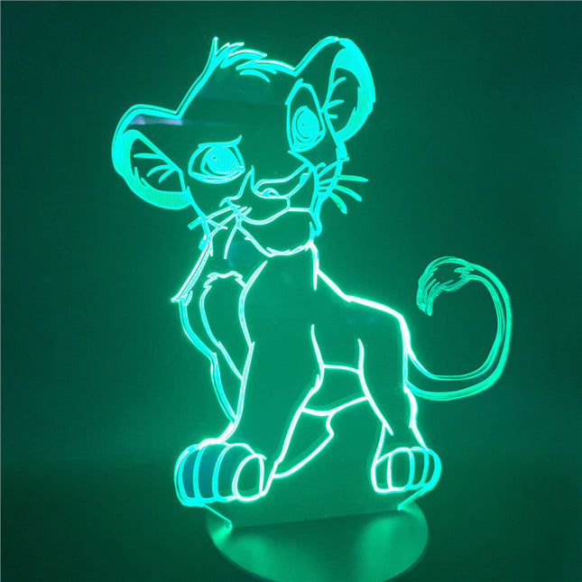 Simba Lejonkungen 3D LED nattlampa