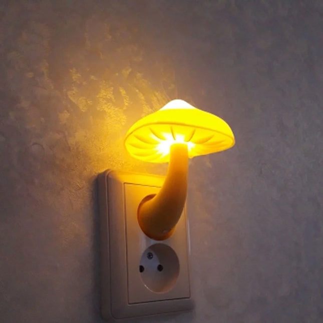 LED nattlampa svamp för eluttag