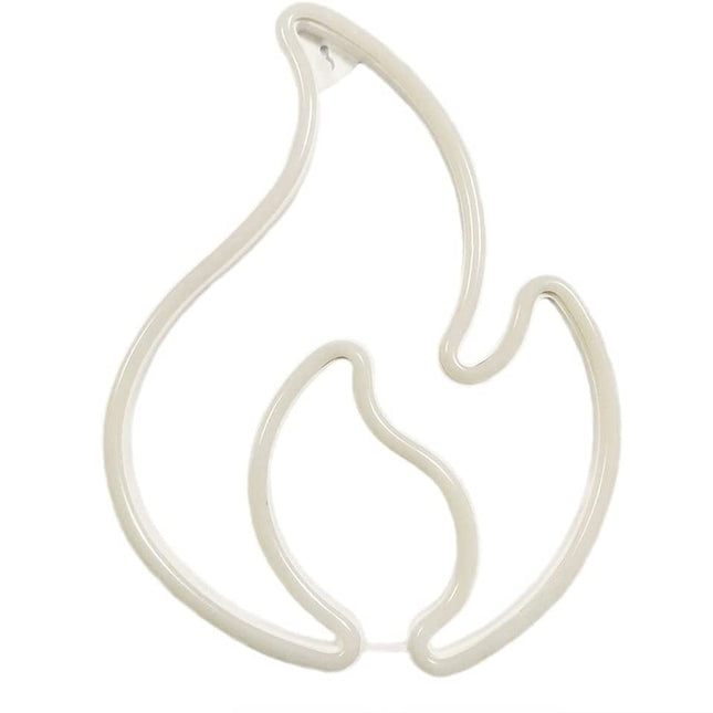 Flamformad neon LED-lampa för vägg