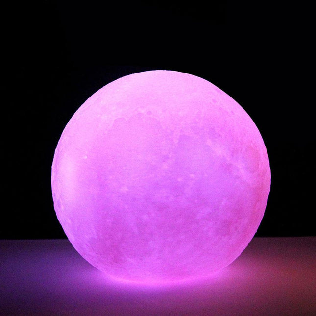 Mångfärgad LED månlampa med fjärrkontroll