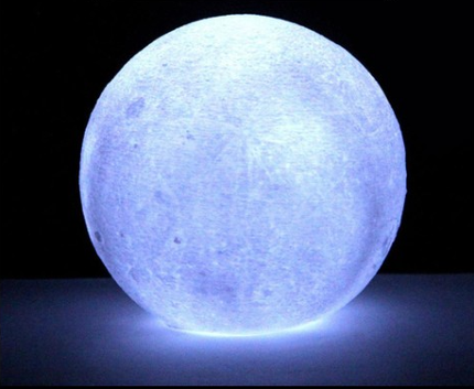 Mångfärgad LED månlampa med fjärrkontroll