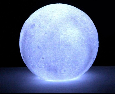 Mångfärgad LED månlampa med fjärrkontroll