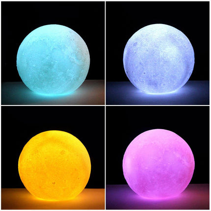 Mångfärgad LED månlampa med fjärrkontroll