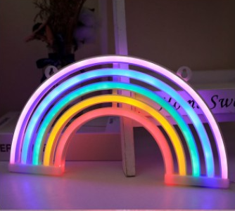 Regnbåge LED lampa för barnrummet