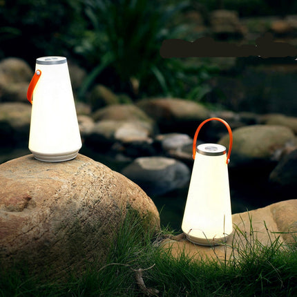 Bärbar LED campinglampa med handtag