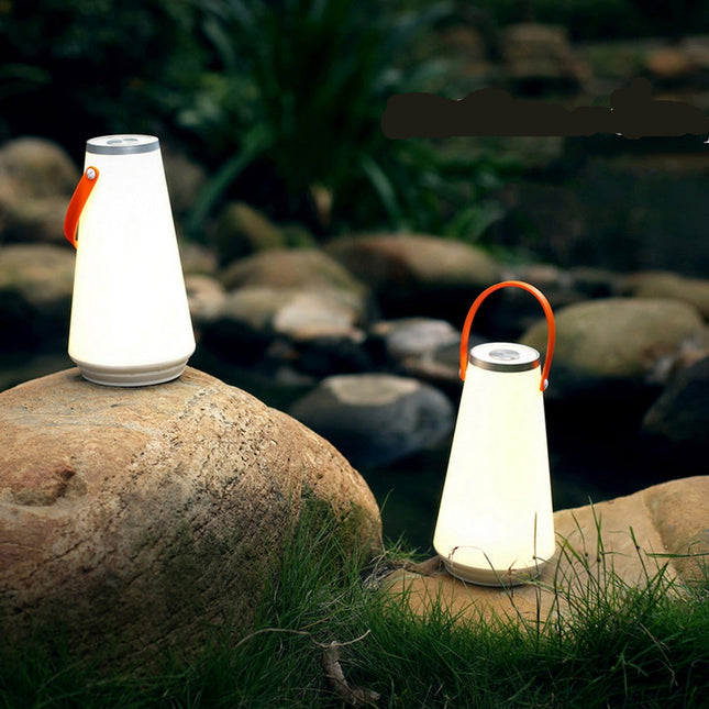 Bärbar LED campinglampa med handtag