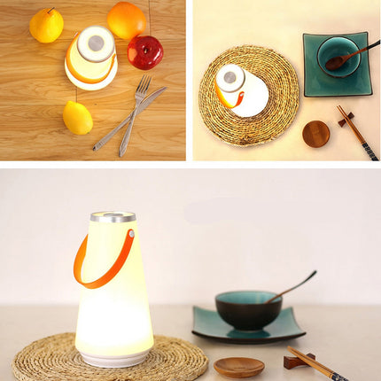 Bärbar LED campinglampa med handtag