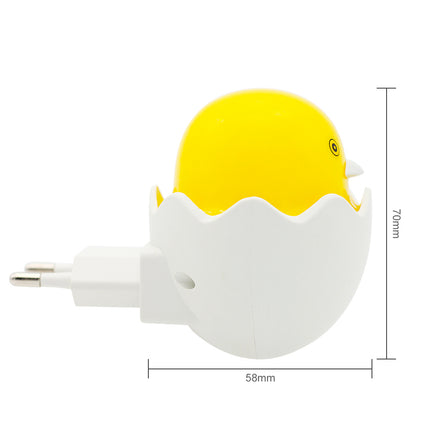 Nattlampa kyckling i ägg för vägguttag