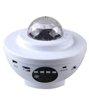 Nattlampa med galax och stjärnprojektor