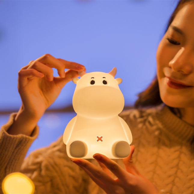 Uppladdningsbar nattlampa älg i silikon