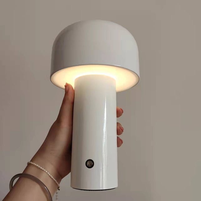 Trådlös bordslampa svamp i retrodesign