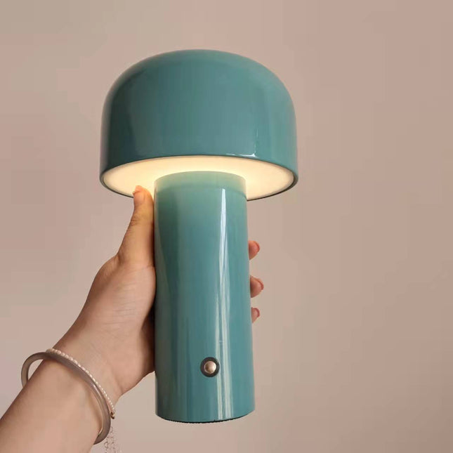 Trådlös bordslampa svamp i retrodesign