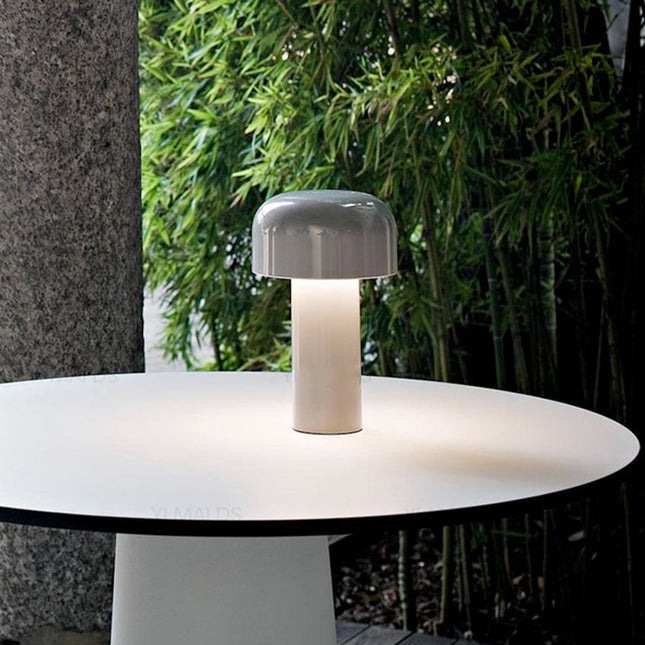 Trådlös bordslampa svamp i retrodesign