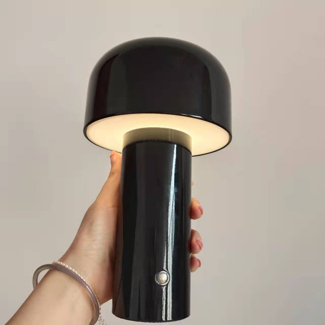 Trådlös bordslampa svamp i retrodesign