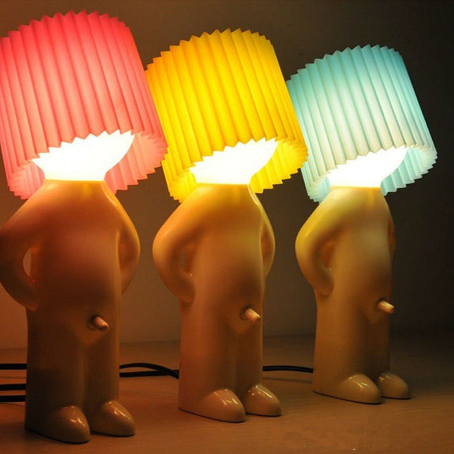 Kreativ designlampa i form av gubbe