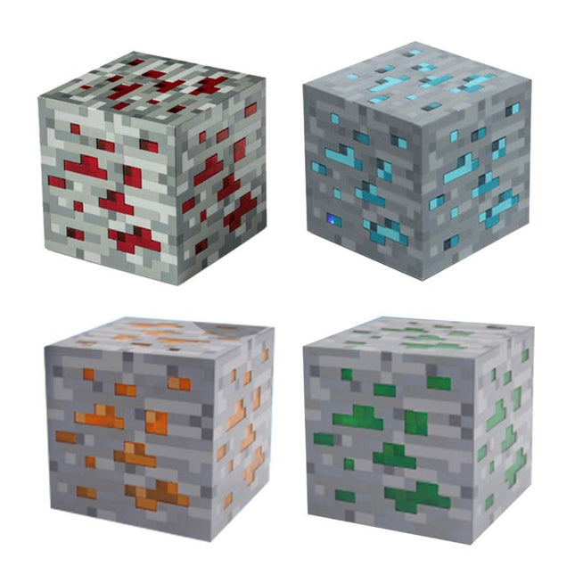Minecraft Redstone malmblock nattlampa kub