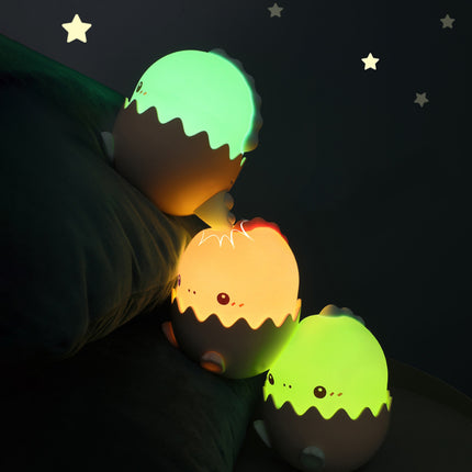 Nattlampa dinosaurie i ägg för barn