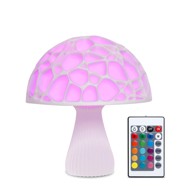Modern LED nattlampa formad som svamp