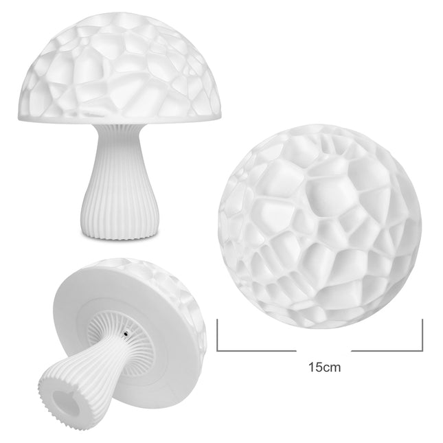 Modern LED nattlampa formad som svamp