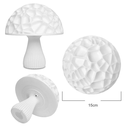 Modern LED nattlampa formad som svamp