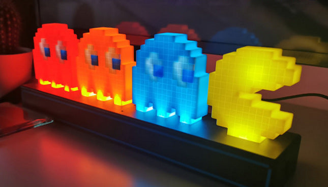 Pac-Man spöken LED-lampa för gamingrum