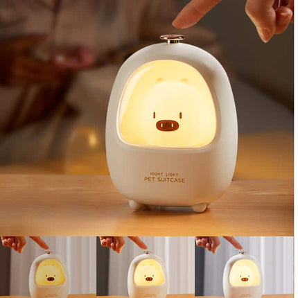 Söt djur nattlampa med touch-funktion