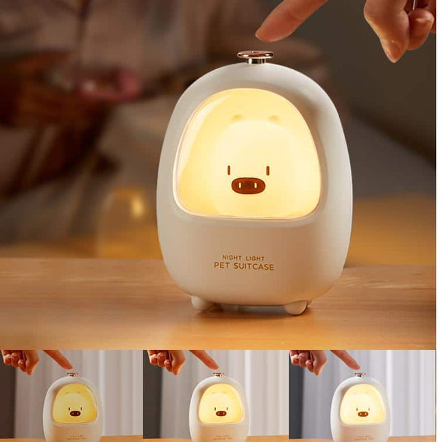 Söt djur nattlampa med touch-funktion