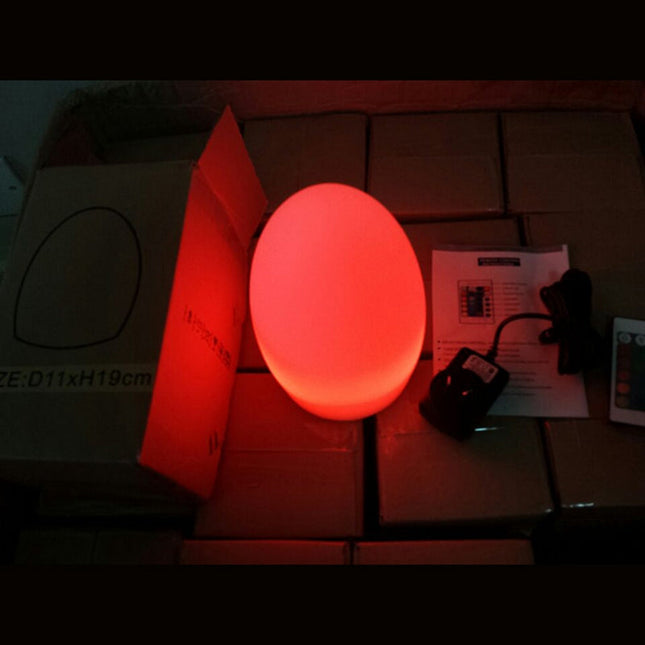 Färgglad LED ägglampa med fjärrkontroll